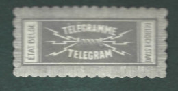 Cachet De Fermeture -  Belgique  - Relegramme -tekegram - Etat Belge   - Belgische  Etat - Erinnophilie