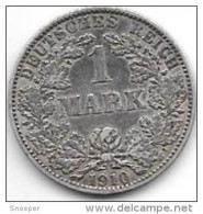 *empire 1 Mark  1910   A   Km 14  Vf+ - 1 Mark