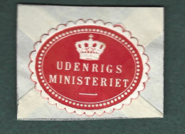 Cachet De Fermeture -  Danemark -  Udenrigs Ministeriet - Erinnophilie