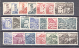 Andorre   :  Yv  100-18  *  Avec 108A    ,   N2 - Unused Stamps