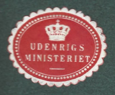 Cachet De Fermeture -  Danemark -  Udenrigs Ministeriet - Erinnophilie