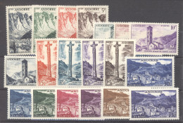 Andorre   :  Yv  138-53  * - Unused Stamps