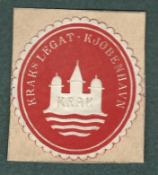 Cachet De Fermeture -  Danemark -  Kraks Legat Kjobenhavn - Krak - Erinnophilie