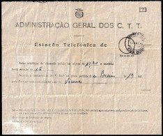 Telegram/ Telegrama - Viana Do Alentejo > ESTAÇÃO TELEFÓNICA De Vila Boim. 1949 - Lettres & Documents