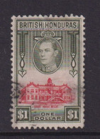 BRITISH HONDURAS  - 1938 George VI $1 Used As Scan - Honduras Britannico (...-1970)