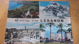 LEBANON GREETINGS FROM LIBAN 1964 MULTIVUES RIVOLI  BUS - Lebanon