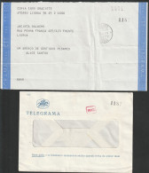 Telegram/ Telegrama - Aterro > Penha De França, Lisboa -|- Postmark - TELEGRAFO. Lisboa. 1985 - Brieven En Documenten