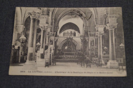 LA LOUVESC , Intérieur De La Basilique1922,RARE Très Belle Ancienne Carte Postale - La Louvesc