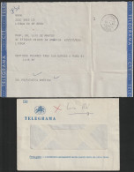 Telegram/ Telegrama - Entrecampos > Av. Estados Unidos América, Lisboa -|- Postmark - Lumiar. Lisboa. 1980 - Brieven En Documenten