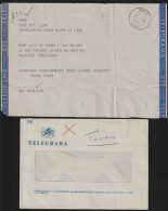 Telegram/ Telegrama - Lisboa > Av. Estados Unidos América, Lisboa -|- Postmark - Lumiar. Lisboa. 1980 - Storia Postale