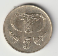 CYPRUS 1994: 5 Cents, KM 55.3 - Chipre