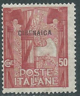 1923 CIRENAICA MARCIA SU ROMA 50 CENT MNH ** - I43-7 - Cirenaica