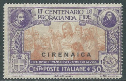 1923 CIRENAICA PROPAGANDA FIDE 50 CENT MNH ** - I43-2 - Cirenaica