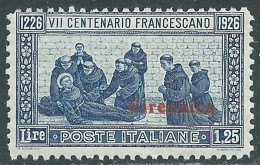 1926 CIRENAICA S. FRANCESCO 1,25 LIRE MNH ** - I41-5 - Cirenaica