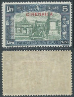 1930 CIRENAICA MILIZIA 5 LIRE MNH ** - I6 - Cirenaica