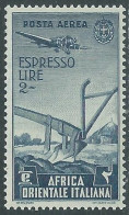 1938 AFRICA ORIENTALE ITALIANA ESPRESSO AEREO SOGGETTI VARI 2 LIRE MNH ** - I43 - Africa Orientale Italiana