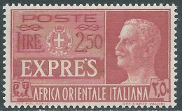 1938 AFRICA ORIENTALE ITALIANA ESPRESSO SOGGETTI VARI 2,50 LIRE MNH ** - I39-10 - Italian Eastern Africa