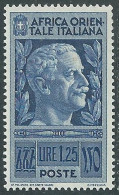 1938 AFRICA ORIENTALE ITALIANA SOGGETTI VARI 1,25 LIRE MNH ** - I38-9 - Afrique Orientale Italienne