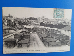 Augouleme , Vue Prise De La Passerelle Chaignaud , Trains Et Wagons - Angouleme