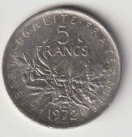 FRANCE 1972: 5 Francs, KM 926a.1 - 5 Francs