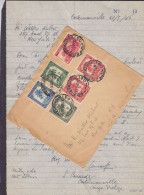 Belgian Congo COSTERMANSVILLE 1946 Cover Brief Lettre NEW YORK United States Leopard & 5x Palmtree Stamps - Brieven En Documenten