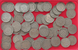 COLLECTION LOT GERMANY EMPIRE 10 PFENNIG 57PC 227G #xx40 0419 - Colecciones