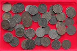 COLLECTION LOT GERMANY EMPIRE 10 PFENNIG 45PC 163G #xx40 0234 - Collections
