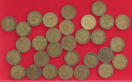 COLLECTION LOT GERMANY BRD 5 PFENNIG 1949 30PC 91G #xx40 0322 - Collezioni