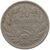 CHILE 20 CENTAVOS 1925 #s087 0601 - Chile