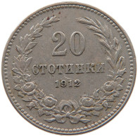 BULGARIA 20 STOTINKI 1912 #s087 0371 - Bulgaria