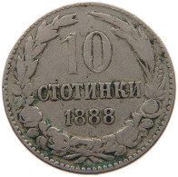 BULGARIA 10 STOTINKI 1888 #s087 0147 - Bulgaria