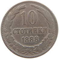 BULGARIA 10 STOTINKI 1888 #s084 0721 - Bulgaria