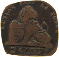 BELGIUM 2 CENTIMES 1836 #s083 0591 - 2 Cents