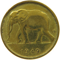 BELGIAN CONGO 1 FRANC 1949 #s088 0579 - 1945-1951: Regency