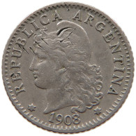 ARGENTINA 5 CENTAVOS 1908 #s084 0609 - Argentina