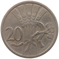 CZECHOSLOVAKIA 20 HALERU 1921 #s087 0193 - Tchécoslovaquie