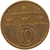 CZECHOSLOVAKIA 10 HALERU 1938 #s083 0663 - Tchécoslovaquie