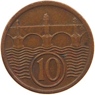 CZECHOSLOVAKIA 10 HALERU 1922 #s081 0071 - Tchécoslovaquie