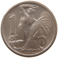 CZECHOSLOVAKIA 1 KORUNA 1946 #s087 0361 - Czechoslovakia