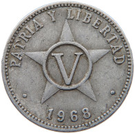 CUBA 5 CENTAVOS 1968 #s082 0127 - Cuba