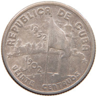 CUBA 20 CENTAVOS 1952 #s082 0155 - Cuba