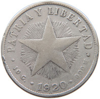 CUBA 40 CENTAVOS 1920 #s082 0179 - Kuba