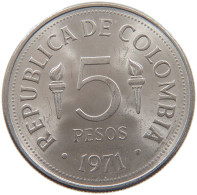 COLOMBIA 5 PESOS 1971 #s086 0373 - Colombie