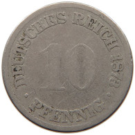 GERMANY EMPIRE 10 PFENNIG 1873 G #s081 0257 - 10 Pfennig