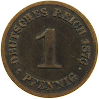 GERMANY EMPIRE 1 PFENNIG 1876 C #s083 0767 - 1 Pfennig