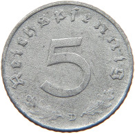 GERMANY 5 REICHSPFENNIG 1944 D #s081 0137 - 5 Reichspfennig