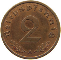 GERMANY 2 REICHSPFENNIG 1940 A #s084 0519 - 2 Reichspfennig