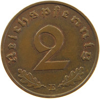 GERMANY 2 REICHSPFENNIG 1939 E #s083 0281 - 2 Reichspfennig
