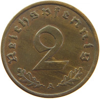 GERMANY 2 REICHSPFENNIG 1938 A #s083 0271 - 2 Reichspfennig