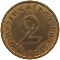 GERMANY 2 REICHSPFENNIG 1937 A #s083 0333 - 2 Reichspfennig